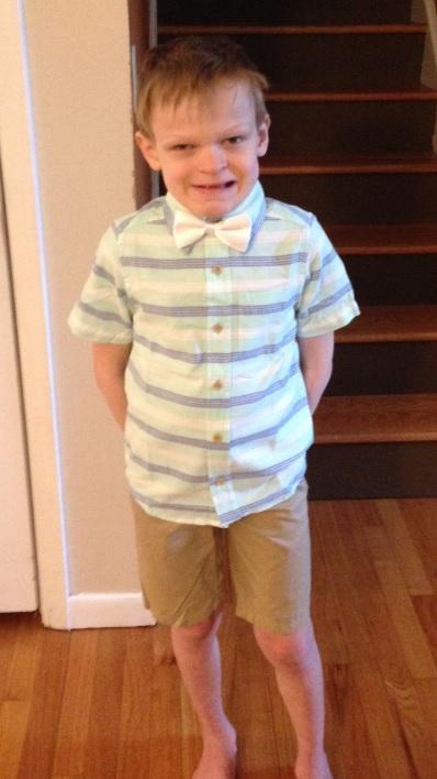 Travis in a bow tie
