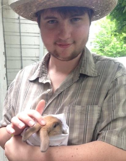 Graham with bunny