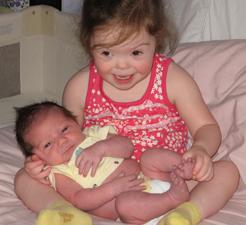 Madeline with baby
