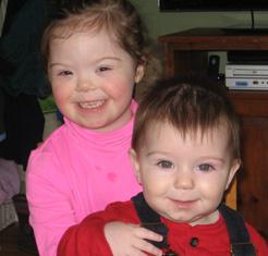 Madeline with boy