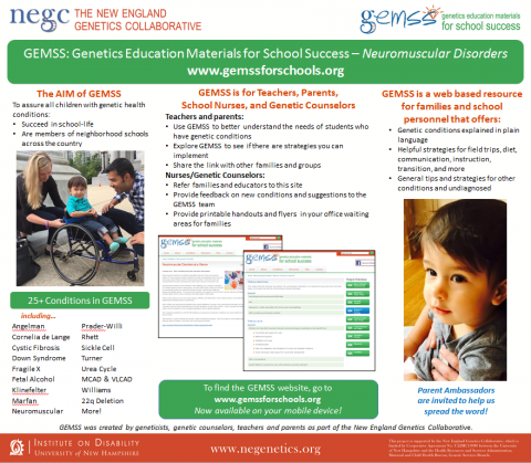 Neuromus parent ambassador poster